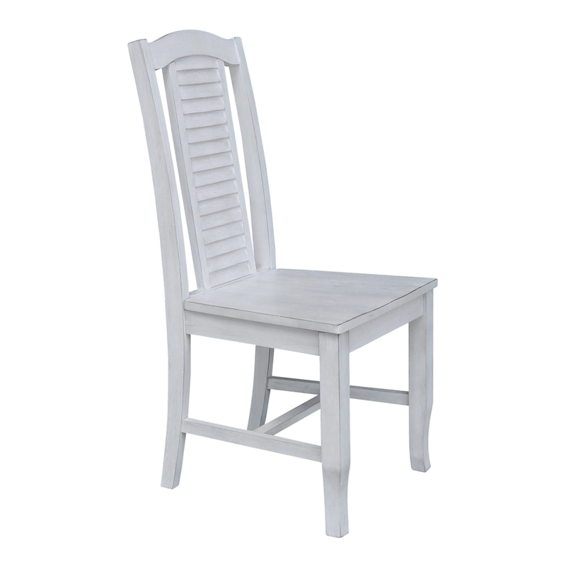 Solid Wood Seaside Dining Chairs - Set of Two