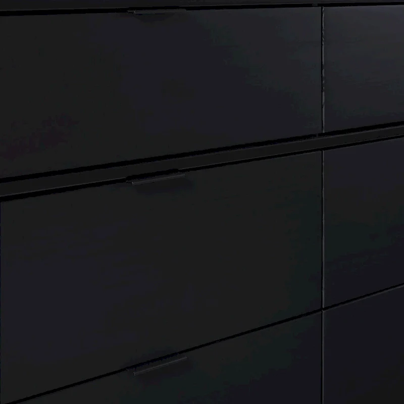 6-Drawer Solid Wood Dresser with Curved Top