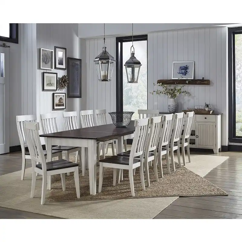 Tessa 12-piece Solid Wood Dining Set