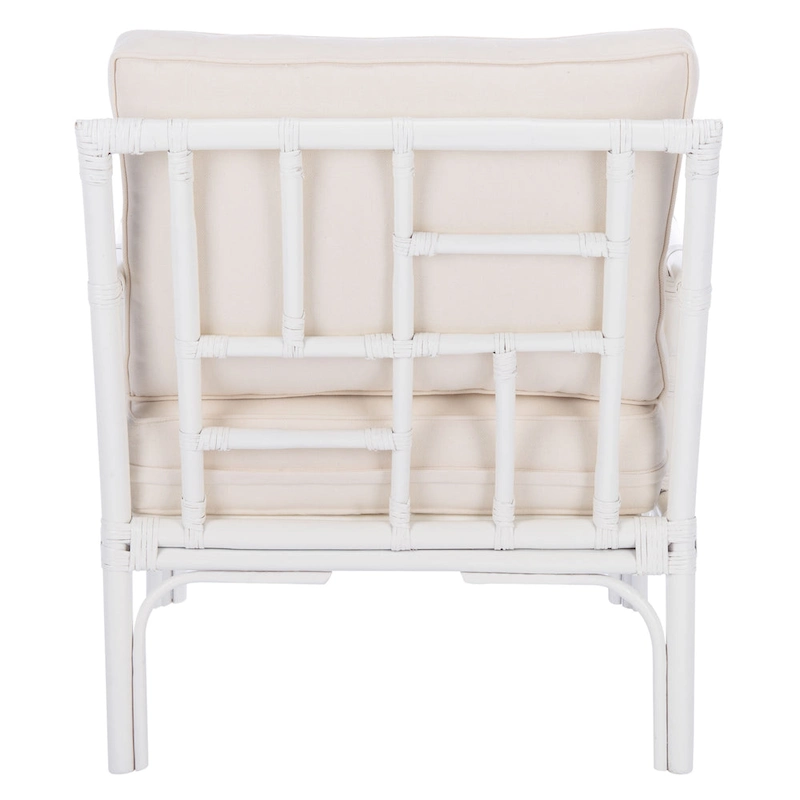 SAFAVIEH Maudie Rattan Accent Chair - 27.6 W x 31.5 L x 31.5 H - 28Wx32Dx32H