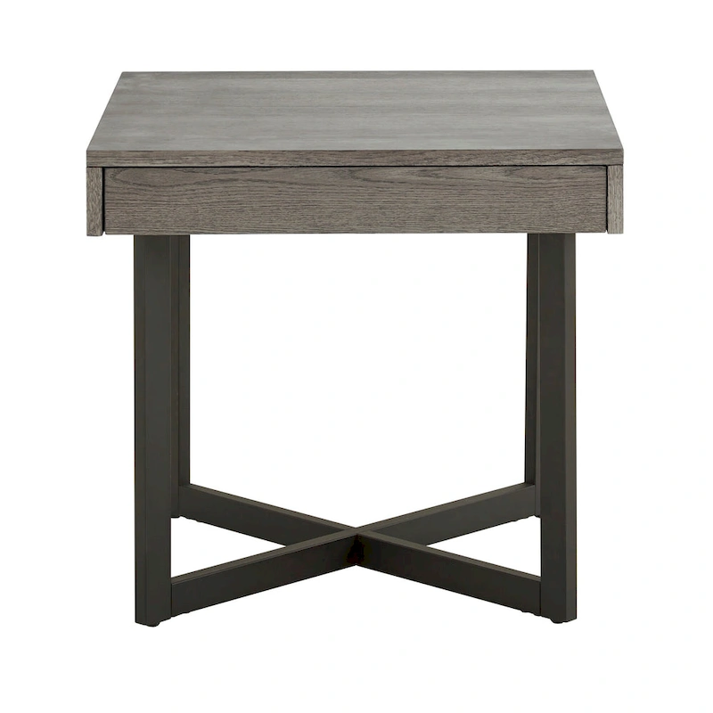 Eldersley Wood Finish End Table with One Drawer by iNSPIRE Q Modern