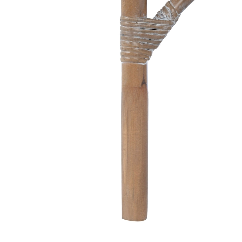 SAFAVIEH Winnifred Coastal Rattan Accent Chair with Cushion - 18.5 W x 22.8 L x 38.2 H - 19Wx23Dx38H