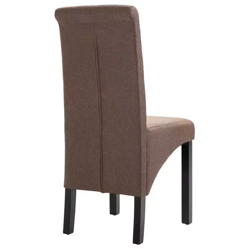 CLIHOME Modern style dining chair, solid wood leg soft cushion fabric kitchen chair(Set of 2)
