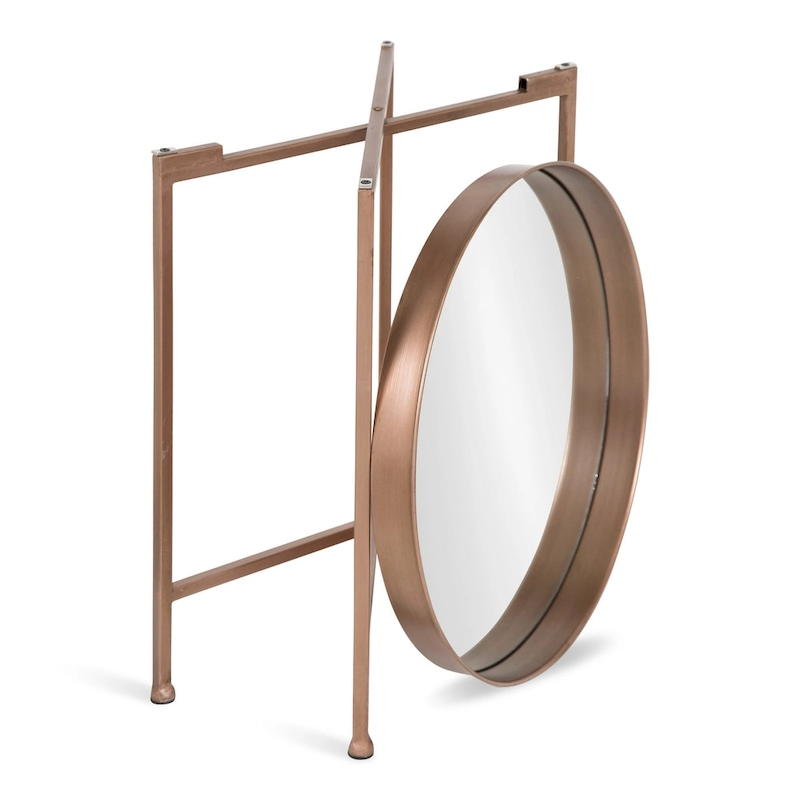 Kate and Laurel Celia Round Metal Side Table - 18.25x18.25x22