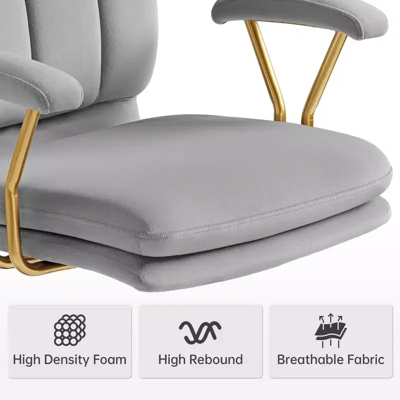 Velvet Soft Cushion Office Chair
