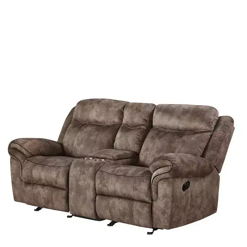 Acme Furniture Zubaida Sofa Two Tone Chocolate Velvet
