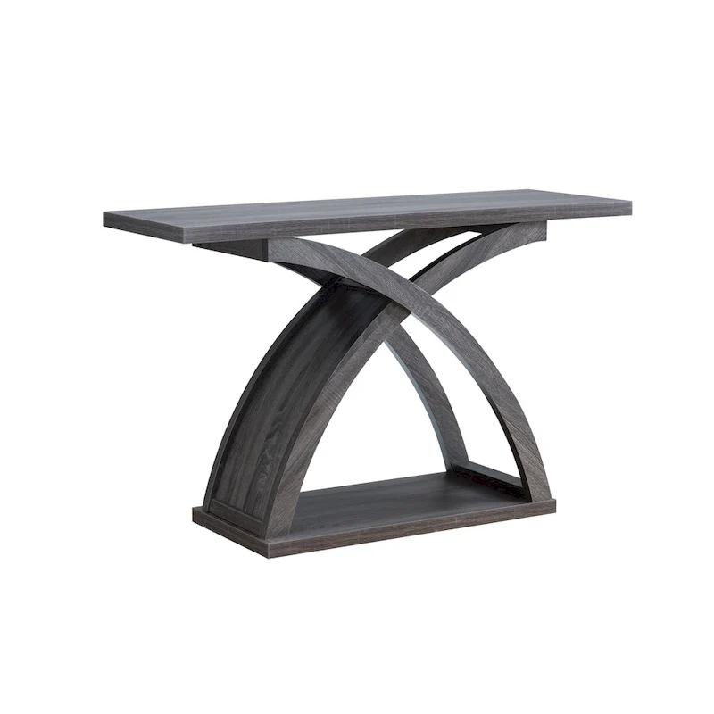 Transitional Distressed Grey 47-inch 1-Shelf Sofa Table