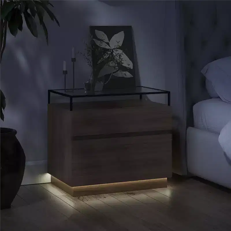 RealRooms Devon Nightstand with Drawers