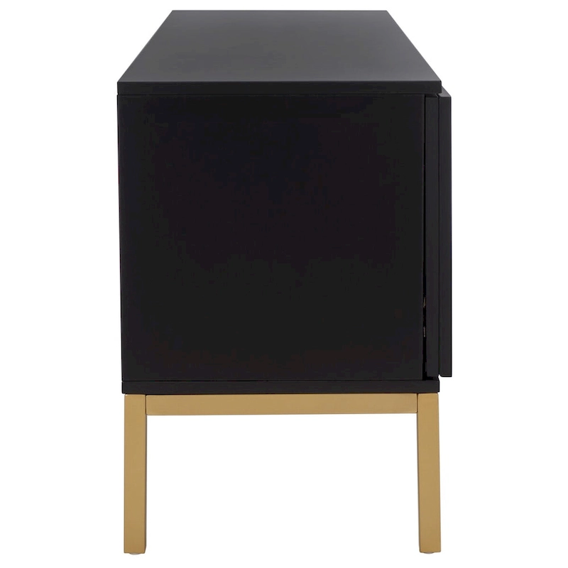 SAFAVIEH Cristen 1 Shelf Rattan Media Stand - 54 W x 15 D x 22 H - 54Wx15Dx22H