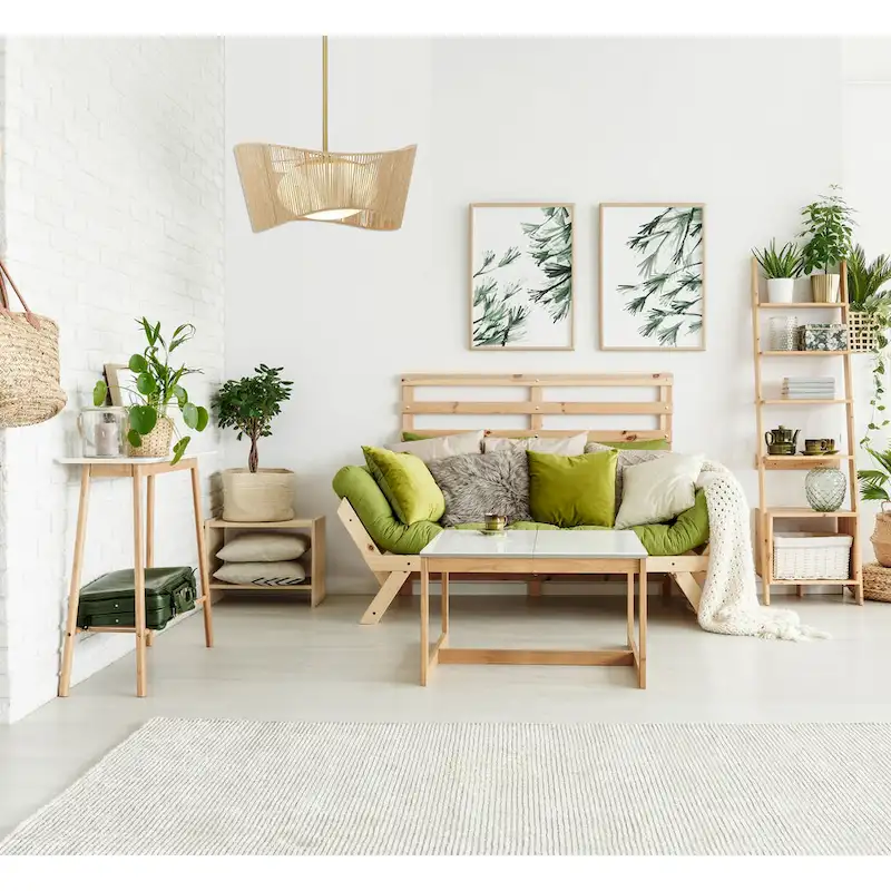 Lavery Key Largo Soft Brass & Etched Opal Glass 1 Light Pendant - 22