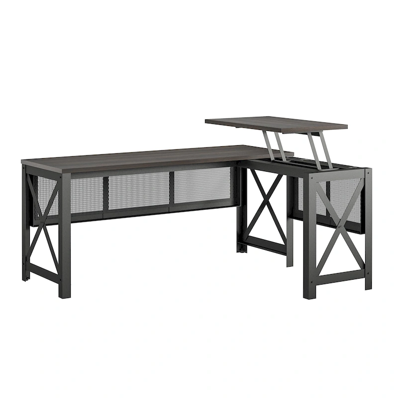 Avenue Greene Leighton L Desk with Lift Top