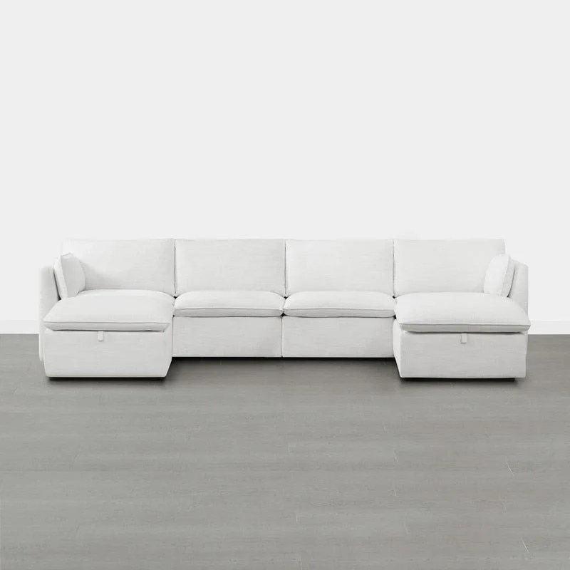 Cypress U-shape Sectional Couches Modular Sofa with Ottoman