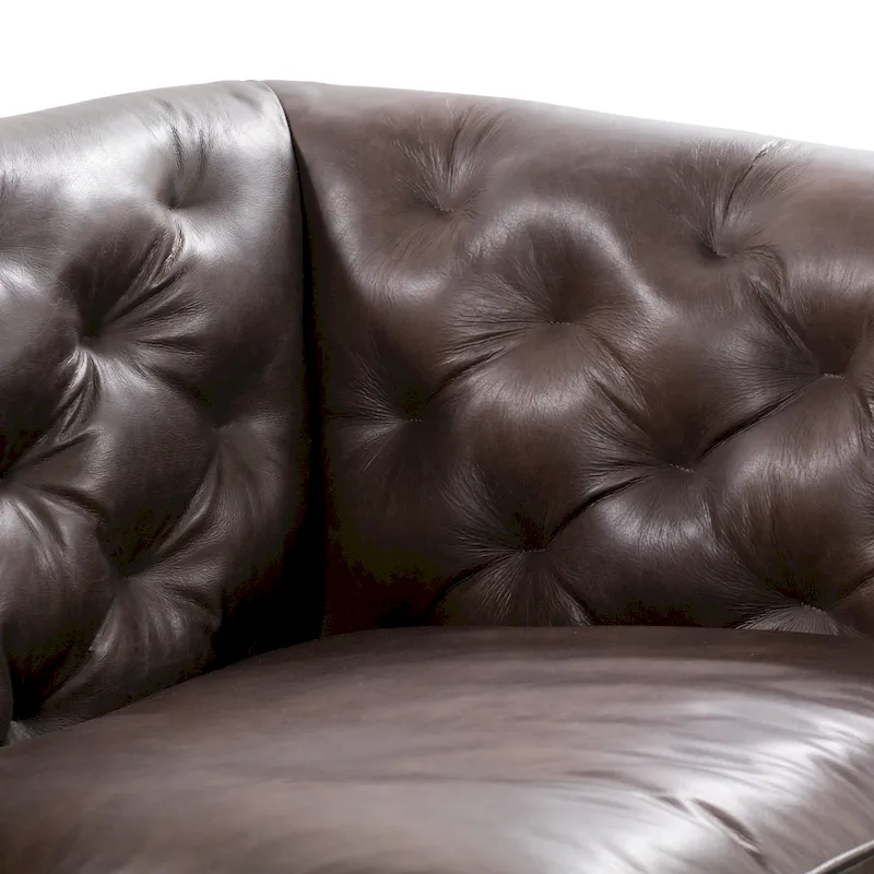 Poly & Bark Essex 89 Sofa - Full Grain Genuine Italian Leather
