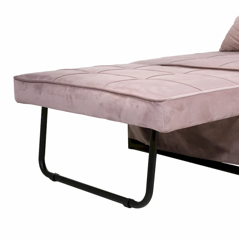 Furniture of America Hattie Assembled Convertible Cocktail Ottoman-Futon