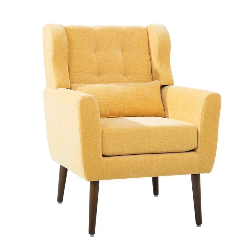 Modern Accent Chair Upholstered Foam Filled Living Room Chairs Comfy Reading Chair