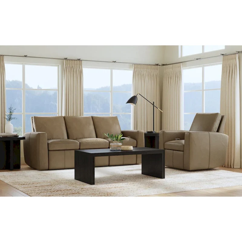 Arina Fawn Power Reclining Sofa by Flexsteel