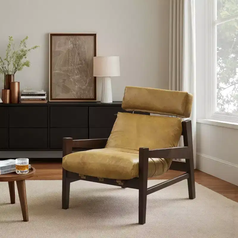 Art Leon Leather Lounge Chair