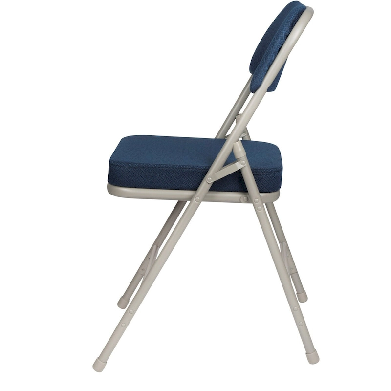 Hampden Furnishings Bernadine Collection Deluxe Fabric Padded Folding Chair, Pack of 2