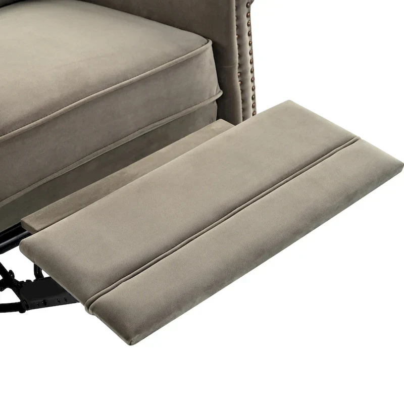 Marloo Modern Swivel Velvet Recliner Chair by Christopher Knight Home