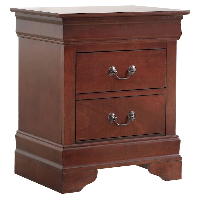 Louis Phillipe Traditional 2-drawer Wood Nightstand