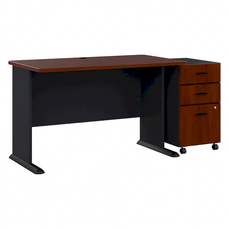Series A 48W Desk with Mobile File Cabinet by Bush Business Furniture
