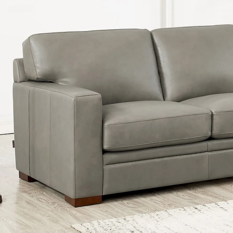 Hydeline Dillon Top Grain Leather Right-Facing Sectional Sofa with Chaise