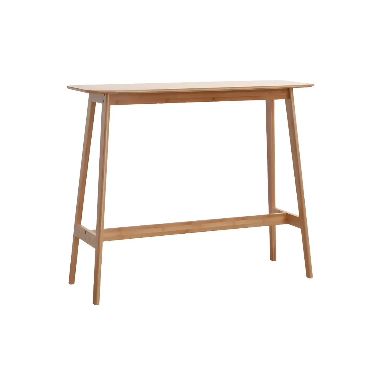 Modern Home Natural Bamboo Trestle Bar Table
