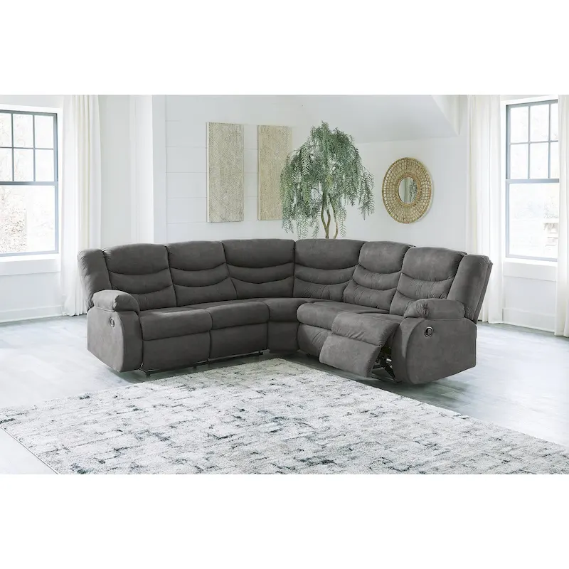 Signature Design by Ashley Partymate 2-Piece Reclining Sectional - 99W x 99D x 40H