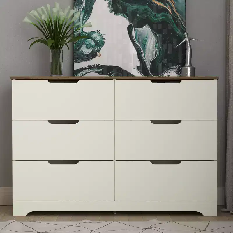 Galano 6 Drawer Dresser with Manufactured Wood Construction 47 W  15.6 D  31.7 H