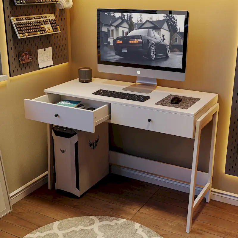 VredHom 2-drawer Computer Office Study Writing Desk