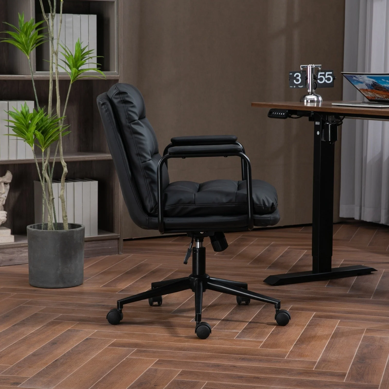 Walker Edison | Ergonomic Faux Leather Computer Rolling Swivel Chair