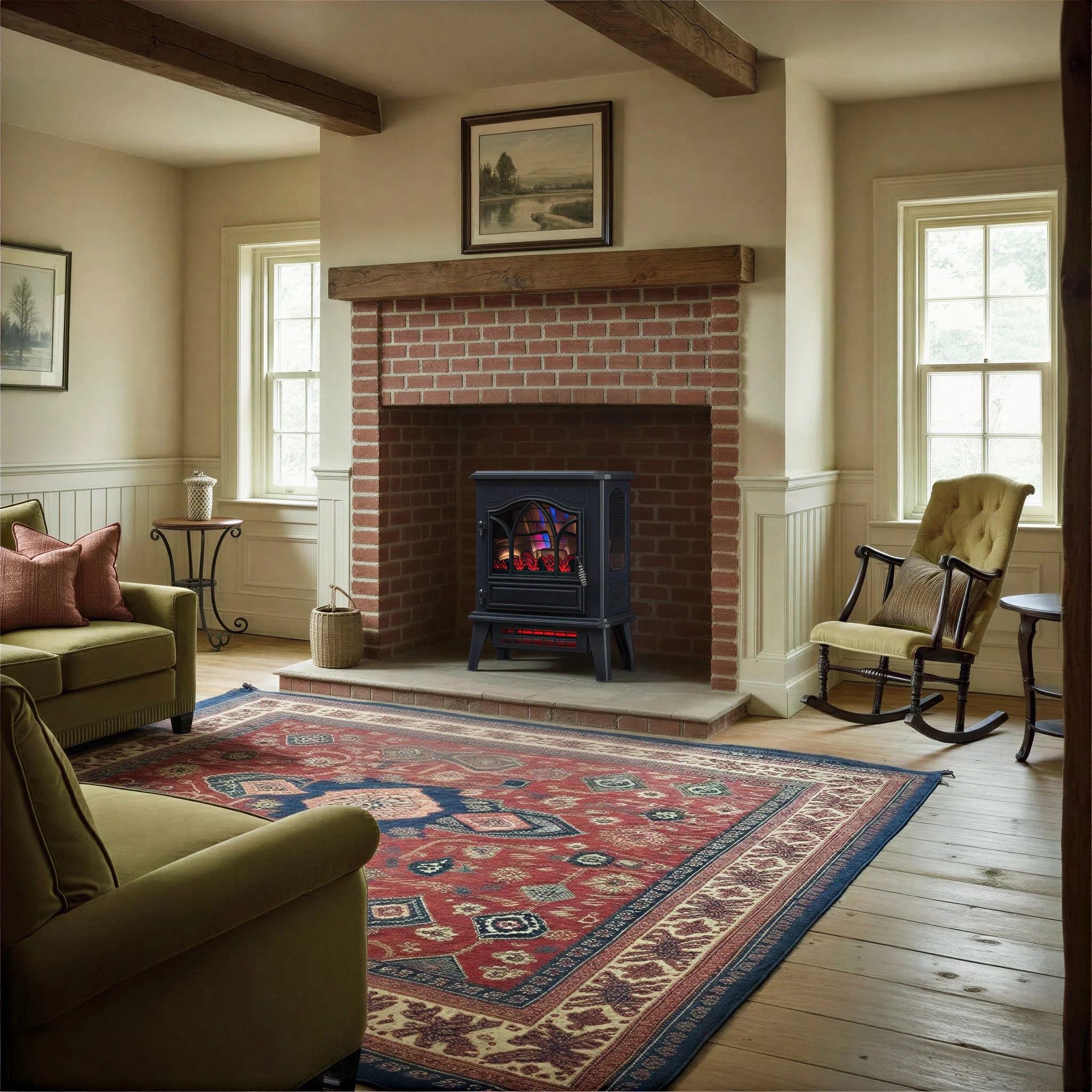 duraflame? 3D Flame Effect Electric Infrared Portable Fireplace Stove Heater