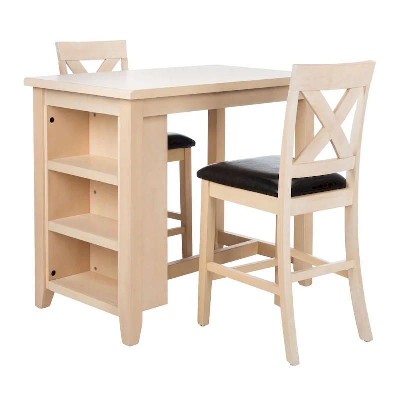 Shadya 3-Piece Wood Pub Set - 42 x 24 x 36 - 42Wx24Dx36H