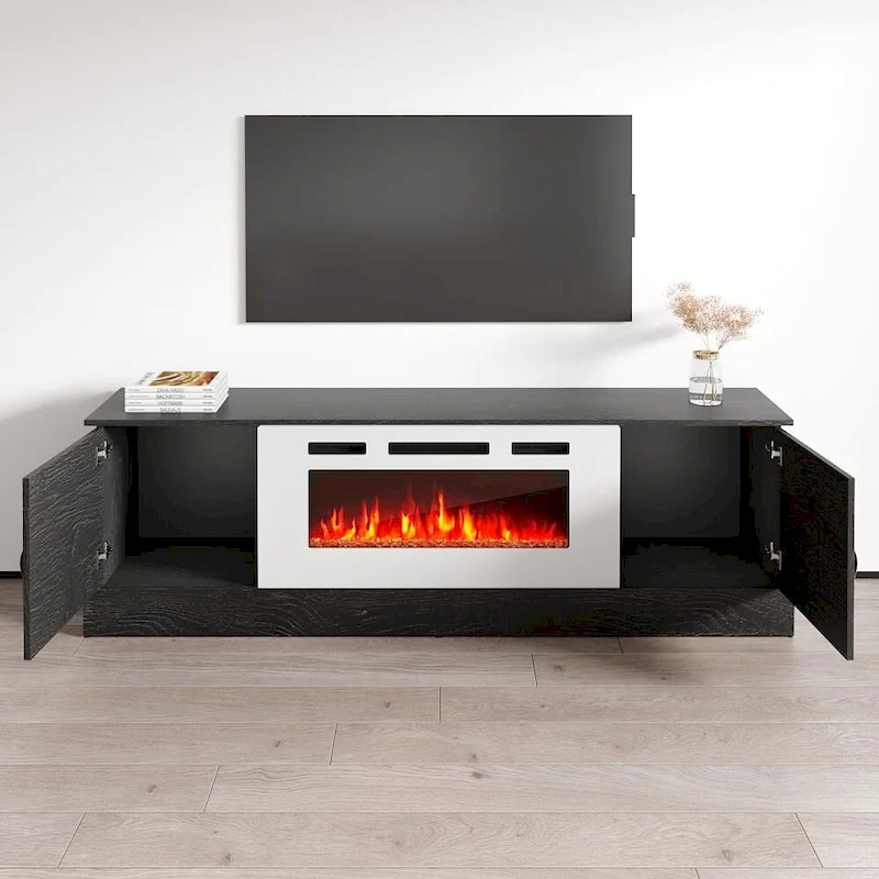 Carmen WH-EF Fireplace TV Stand