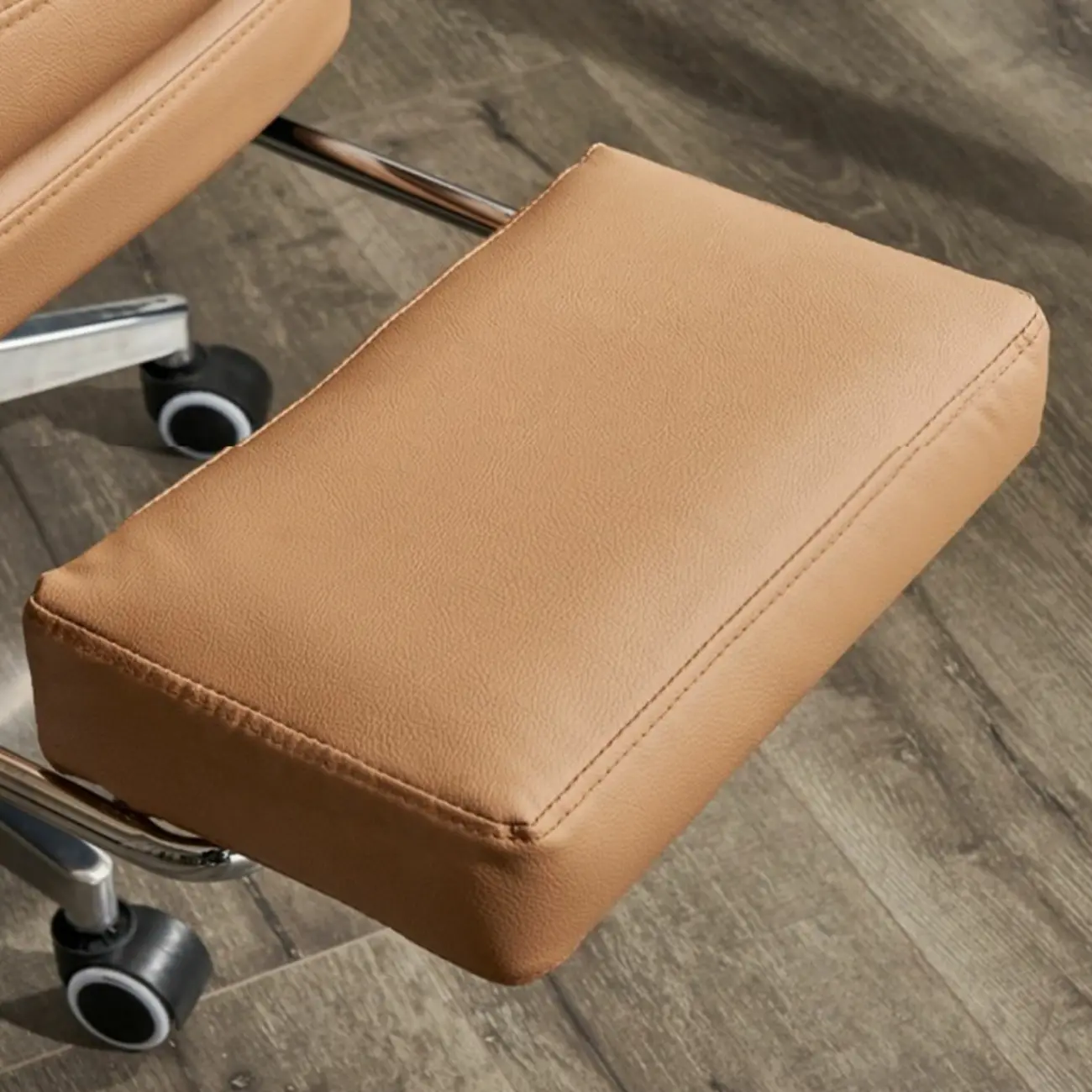 Ergonomic Leather Reclining Executive Office Chair with Footrest