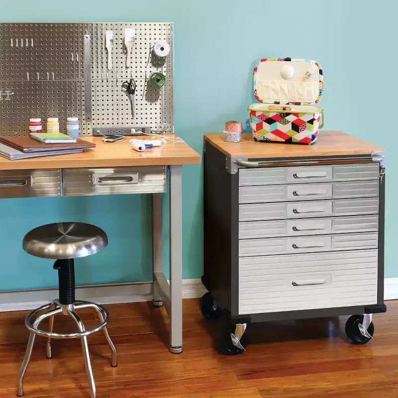 Seville Classics UltraHD 6-Soft Closing Drawer Cabinet, 28 x 25 x 34.5