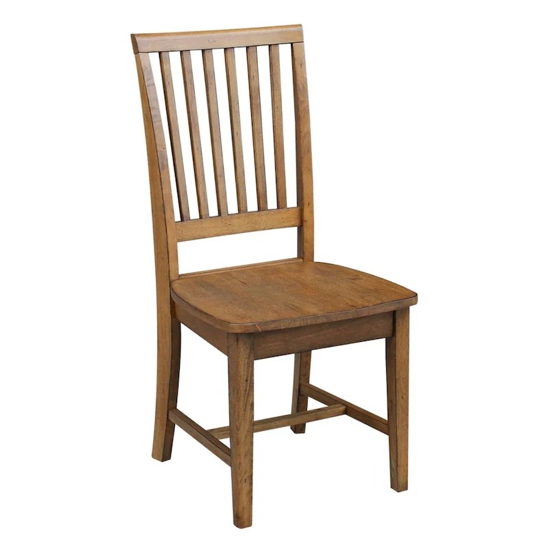 Solid Wood Mission Dining Side Chairs, Set of 2
