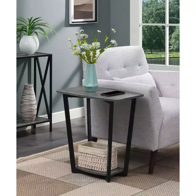 HomeStock Rectangle Metal Table Top End Table 1 -piece