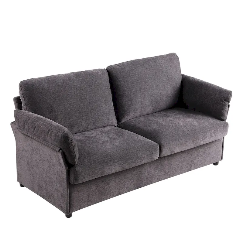 Modern Chenille Loveseat Sofa Couch