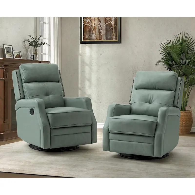 Beatriz Living Room Recliner Set Of 2 with Metal Base