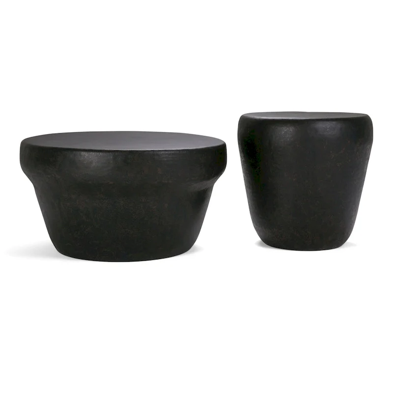 Industrial 20 inch Wide Metal Accent Side Table, Fully Assembled - 20 W x 20 D x 22 H