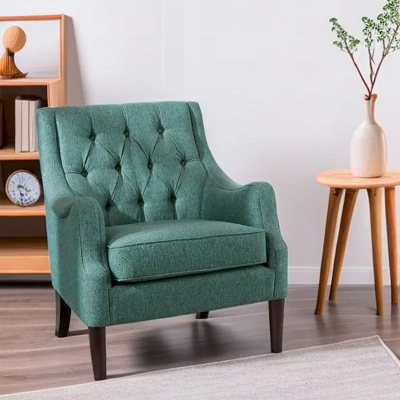 Modern Button Tufted Accent Chair