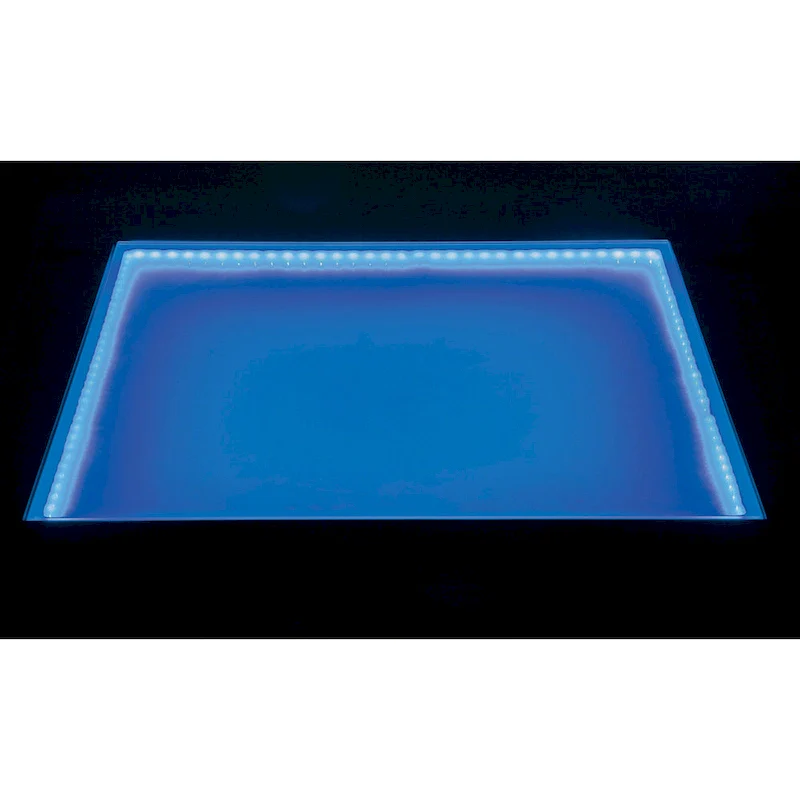 54-Inch Square Light-Up Counter Height Wood Dining Table, Bar-Style Kitchen Table