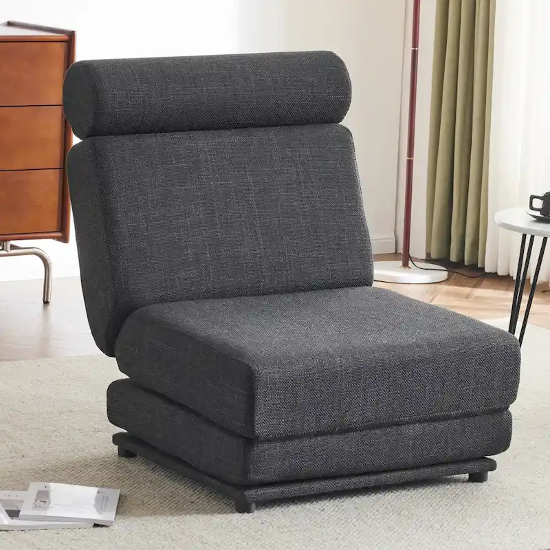 Single Sofa Chair Foldable Single Sofa Bed with Pillow