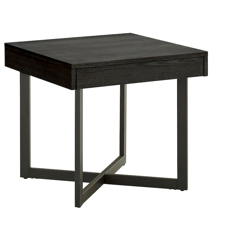 Eldersley Wood Finish End Table with One Drawer by iNSPIRE Q Modern