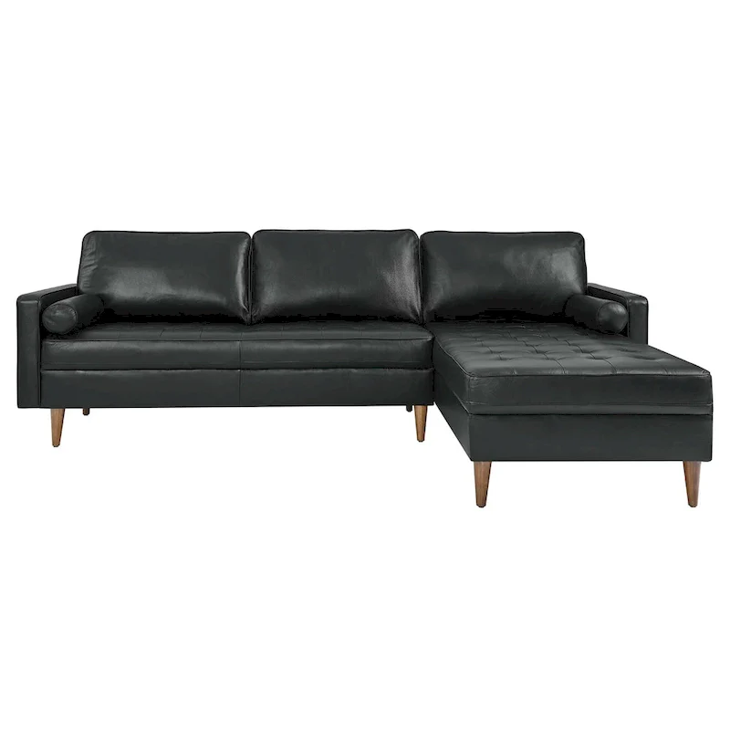 Valour 98 Leather Sectional Sofa