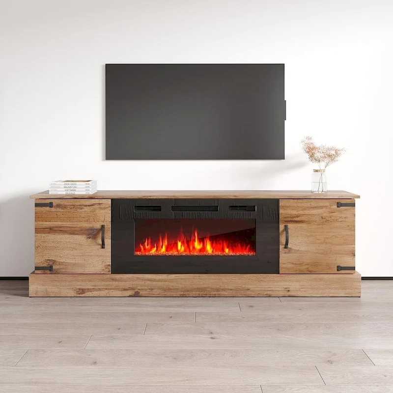Carmen BL-EF Fireplace TV Stand