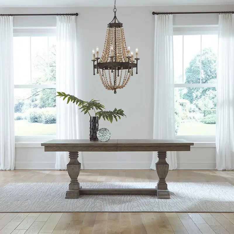 Brown Bracket Table Set