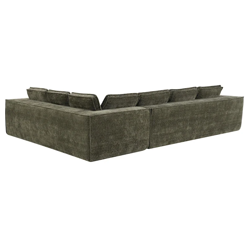 L-Shaped Modular Sectional Sofa, Chenille Cloud Sofa Set