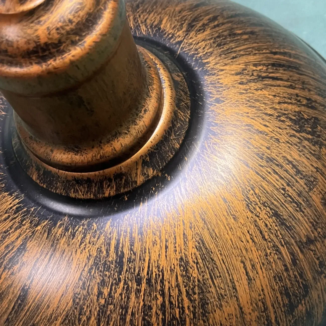 Industrial LED Semi Flush Ceiling Light with Black Iron Shade